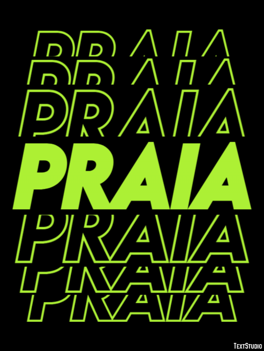 Praia テキスト効果