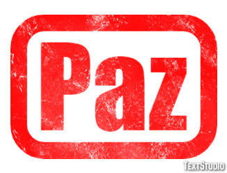 Paz Efecto de Texto
