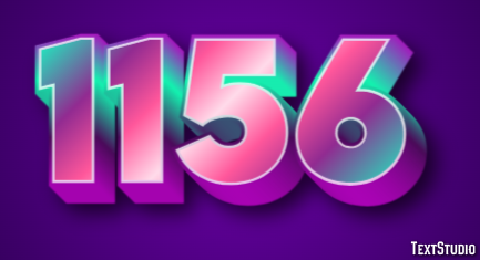 1156 Text Effect