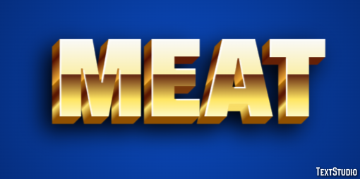 Meat Text Effect