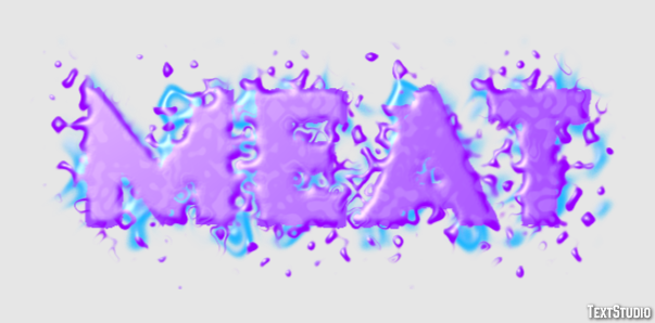 Meat Text Effect