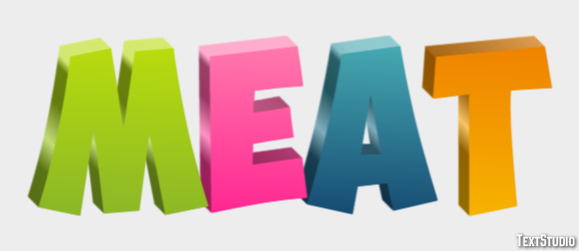 Meat Efecto de Texto