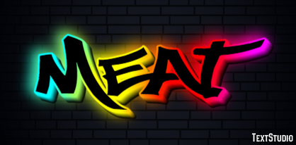 Meat Text Effect