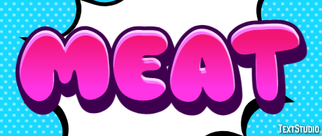 Meat Text Effect
