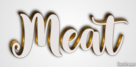 Meat Text Effect