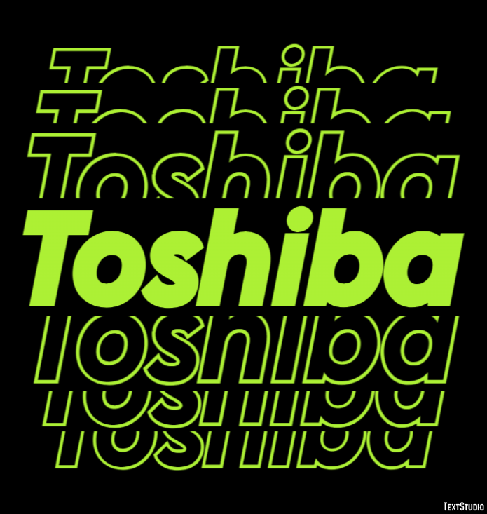Toshiba Efekt tekstowy
