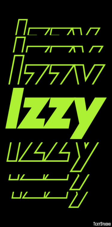 Izzy Text effect