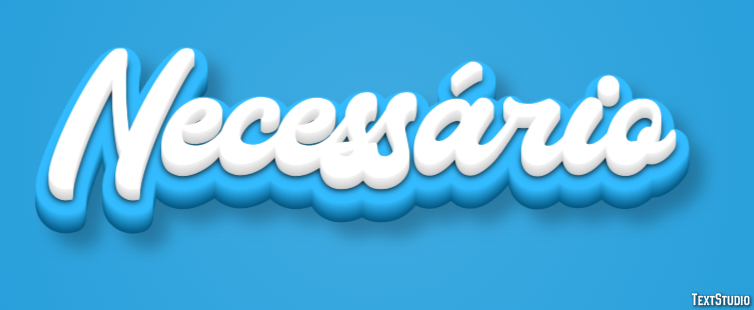 Necessário Text Effect