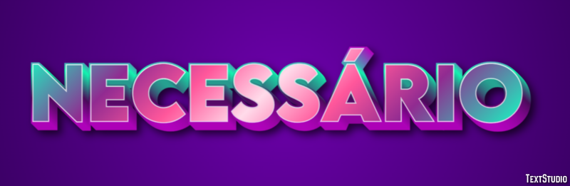 Necessário Text Effect