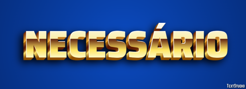 Necessário Text Effect