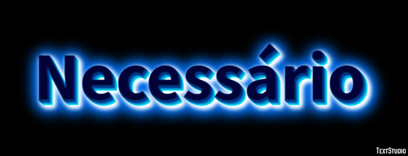 Necessário テキスト効果