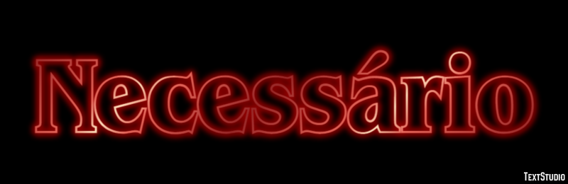 Necessário Text Effect