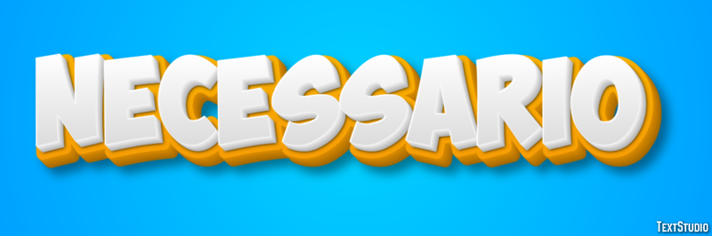 Necessário Text Effect