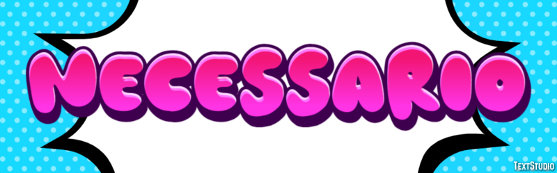 Necessário テキスト効果