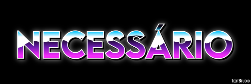 Necessário テキスト効果