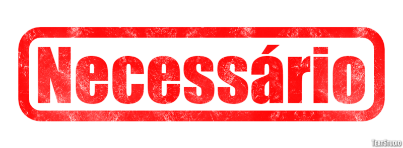 Necessário テキスト効果