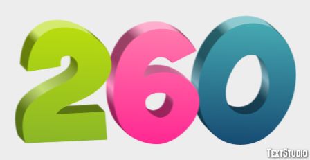 260 Effet de Texte
