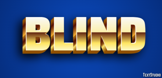 Blind Effetto testo
