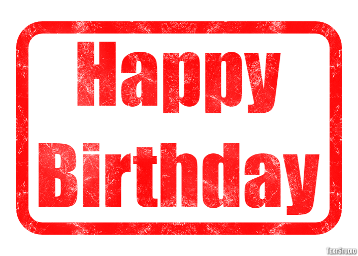 Happy Birthday Efekt tekstowy