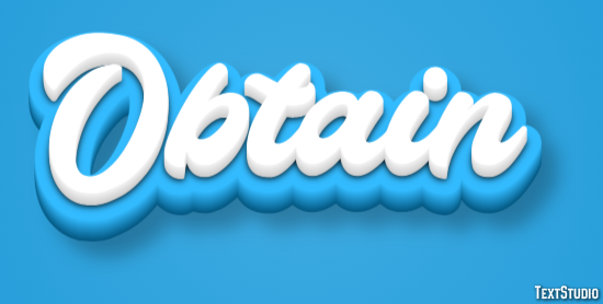 Obtain Text Effect