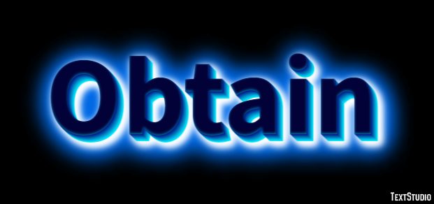 Obtain Text Effect