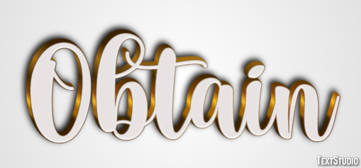 Obtain Text effect