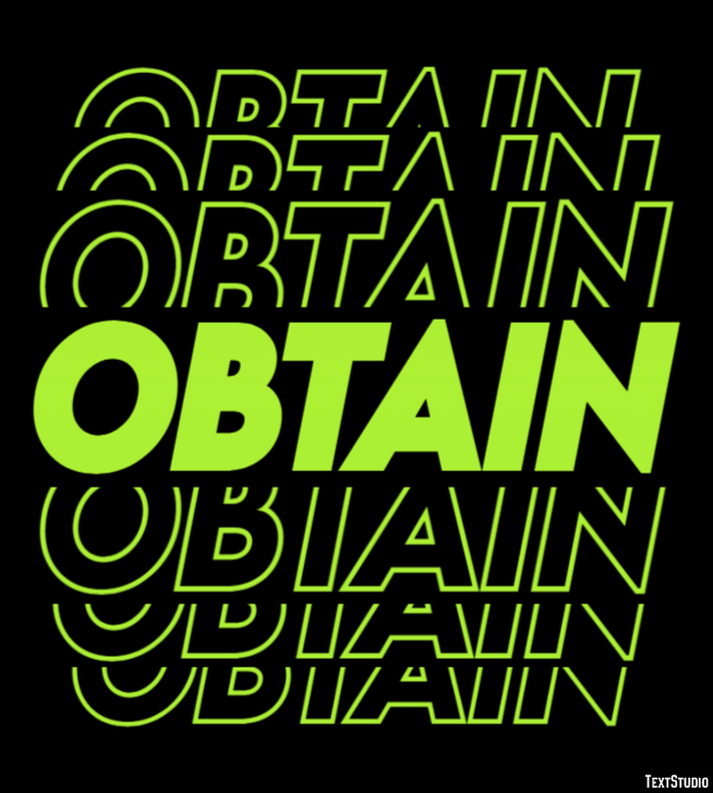 Obtain Text Effect