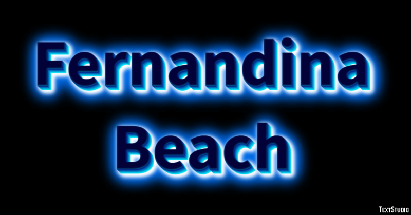 Fernandina Beach Effetto testo