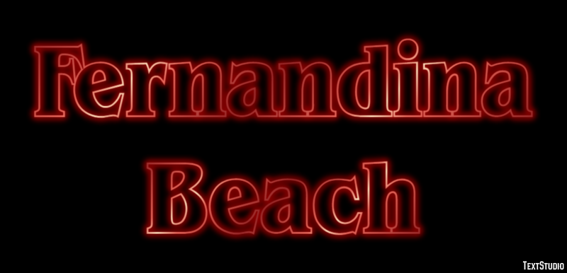 Fernandina Beach Effetto testo