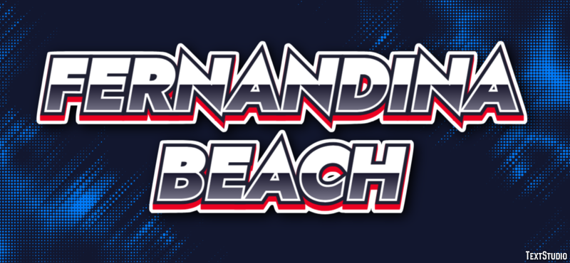 Fernandina Beach テキスト効果