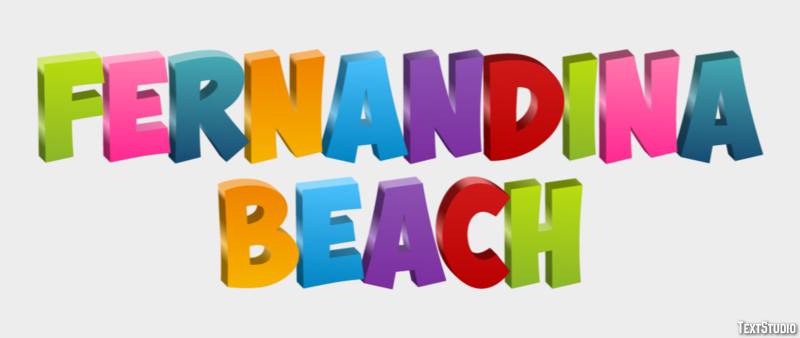 Fernandina Beach Effetto testo