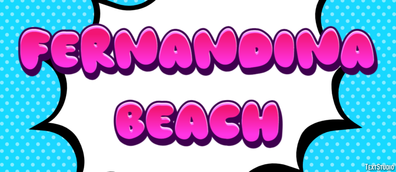 Fernandina Beach テキスト効果