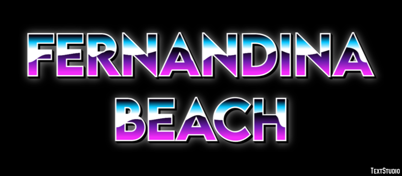 Fernandina Beach テキスト効果