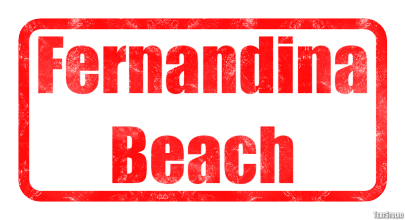 Fernandina Beach テキスト効果