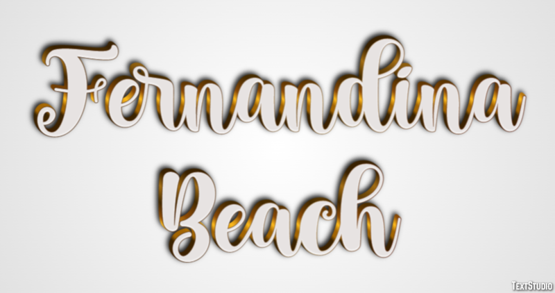 Fernandina Beach Efekt tekstowy