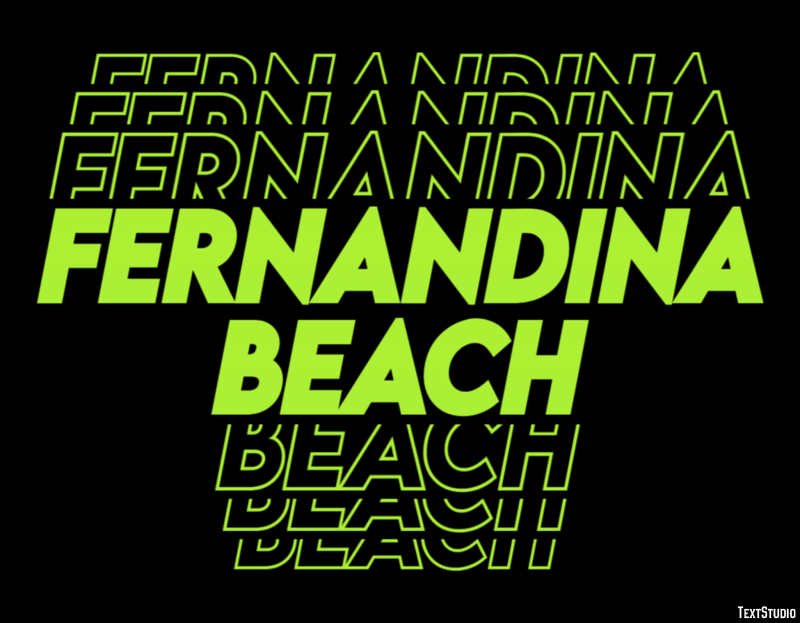 Fernandina Beach Efekt tekstowy