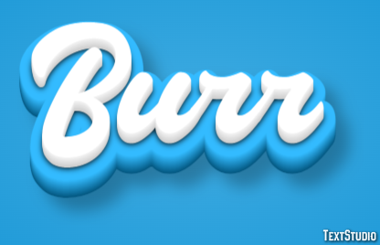 Burr Tekst Effect