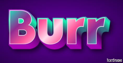 Burr Efeito de texto