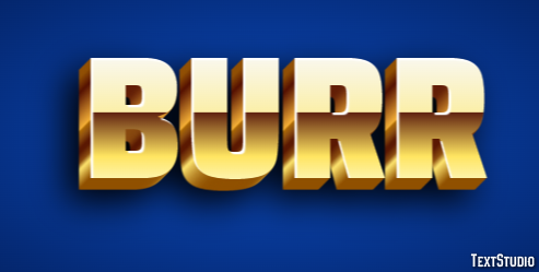 Burr Text effect