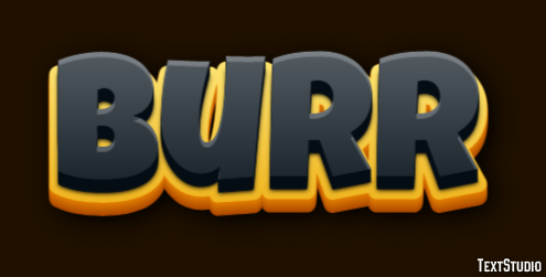 Burr Efeito de texto