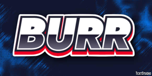 Burr Text Effect