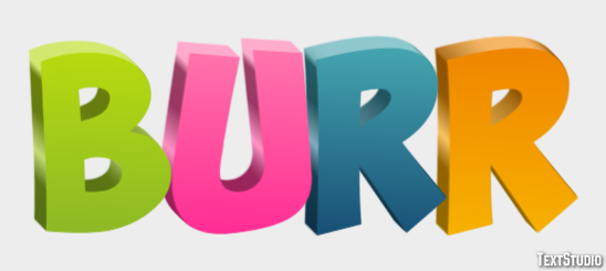 Burr Tekst Effect