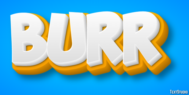 Burr Text effect