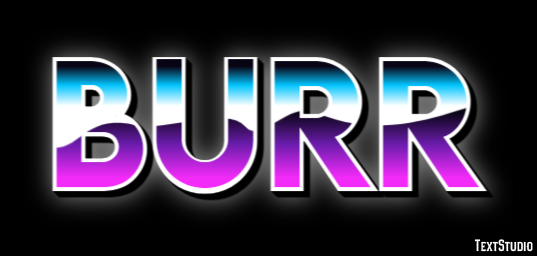 Burr Efecto de Texto