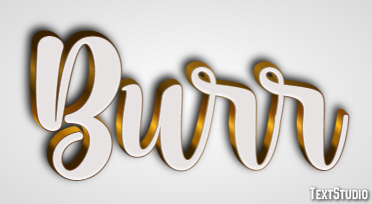 Burr Efeito de texto
