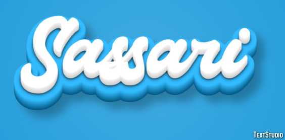 Sassari Efecto de Texto