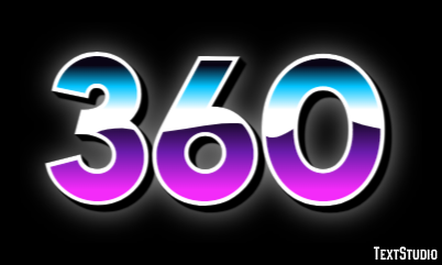 360 Text effect
