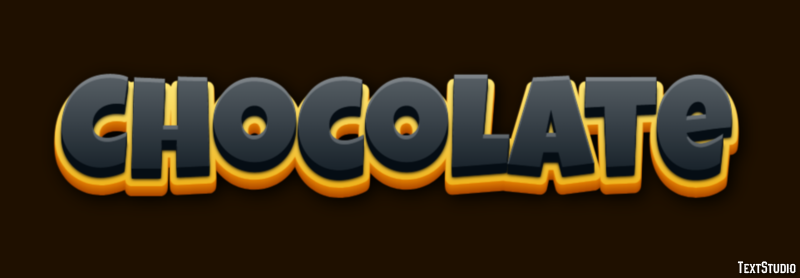 Chocolate Text effect