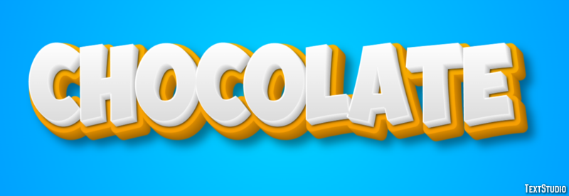 Chocolate Text Effect