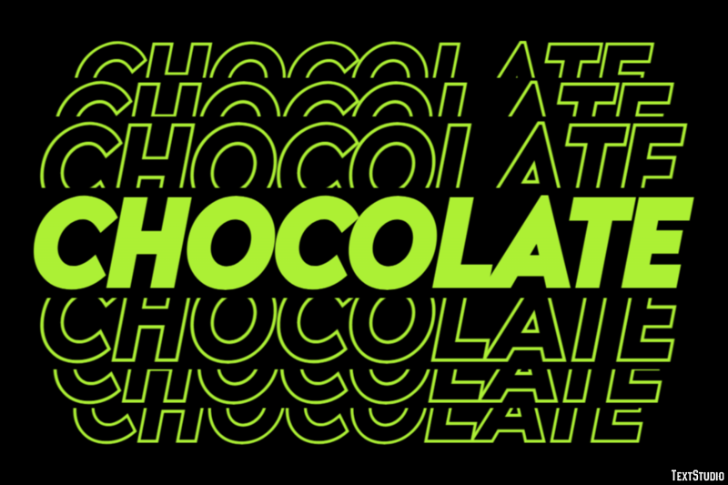 Chocolate Effet de Texte